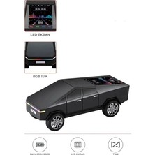 Uravas Store D68 Cyber Model Araba Tasarımlı Bluetooth Hoparlör 15W Güçlü Ses Rgb LED /tws/usb Siyah