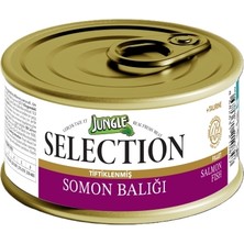 Jungle Selection Konserve 70 gr Kedi Maması Somonlu *12'li