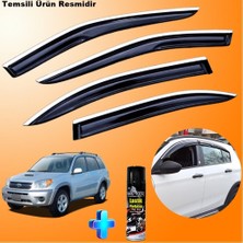 Caraks Rav4 Mügen Cam Rüzgarlığı Abs Nikelaj Krom Cam Rüzgarlığı 2007-2012 + Ebrayn Lastik Parlatıcı