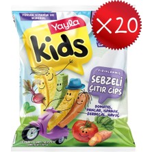Yayla Kids Peynir Çeşnili Sebzeli Baklagil Cipsi 30 G X20