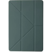 Uravas Store Ipad Pro 11 (2024) Kılıf Kalemlikli Mars Tablet Kılıfı - Koyu Yeşil