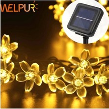 Uravas Store Solar 30 Ledli Çiçekli Günışığı Bahçe Aydınlatma Dekorasyon Güneş Enerjili