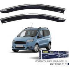 Ford Courier Niken Kromlu Cam Rüzgarlığı 2li Set 2014 2022
