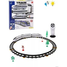 Scntoys Uzaktan Kumandalı Tren Sesli Işıklı Pilli Mıknatıs Bağlantılı Tren Seti 30 Parça 176CM Ray Uzunluğu