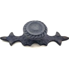 Uravas Store Antika Tarz Dekoratif Pirinç Çizgili Düğme - 25X80 Mm, Oksit