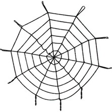 Uravas Store Halloween Cadılar Bayramı Örümcek Ağ Dekor Siyah 1.5 Metre