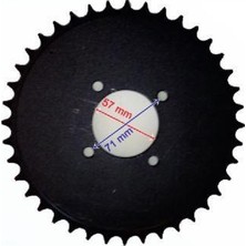 Motobisavm Atv Arka Dişli 520-40T Iç 58 mm 4 Delikli