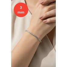 Moda Gümüş 925 Ayar Gümüş Su Yolu Kadın Bileklik