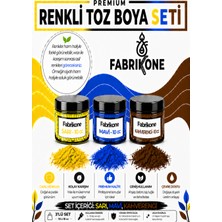 Fabrikone 3'lü Set Premium Parafin Soya Wax Toz Mum Boyası Hobi Seti - 10 cc (Sarı, Mavi, Kahverengi) BKFAB3SRMKH10G