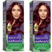 Wella Koleston Naturals Saç Boyası Koyu Nar Kızılı 5/45 2x Paket