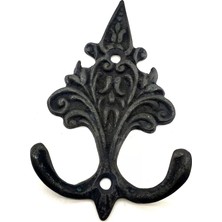 Uravas Store Antika Tarz Dekoratif Pirinç Çam Figürlü Askı - 98X57 Mm, Oksit