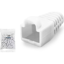 Uravas Store RJ45 Konnektör Papuç - 100 Adet Beyaz / Ekonomik Poşet Paket ND2433