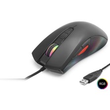 Uravas Store G802 Gaming Mouse 7200 Dpi 8 Tuş 1000 Hz Rgb - Siyah