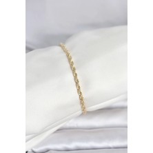 Uravas Store cm 14K Gold Renk Burgu Model Kadın Bileklik