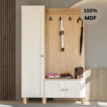 Comiet Papatya Mdf Raflı Askılıklı Portmanto Ayakkabılık