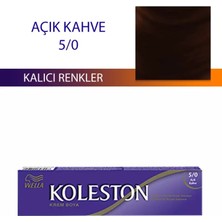 Wella Koleston 60 ml Açık Kahve 5/0 Kalıcı Tüp Saç Boyası Canlı Renkler ve Kolay Uygulama