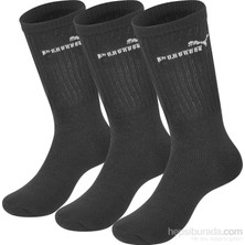 Puma Elements Crew Sock Unisex 3'lü Çorap Siyah 88329601 Yumuşak Doku ve Nefes Alabilir Kumaş