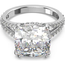 Swarovski Constella Yüzük Square Cut Beyaz Rodyum Kaplama 60 60