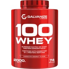 Galvanize   100 Whey Protein Tozu 2000 gr Çikolata & Hindistan Cevizi 74 Servis