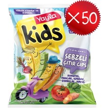 Yayla Kids Peynir Çeşnili Sebzeli Baklagil Cipsi 30 G X50