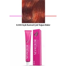 Premium 8.444 Açık Kumral Çok Yoğun Bakır - Kalıcı Krem Saç Boyası 50 G Tüp