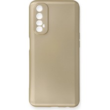 Uravas Store Realme 7 Kılıf First Silikon - Gold
