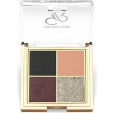 Golden Rose Quattro 01 Midnight Kiss Dörtlü Far Paleti Mat ve Işıltılı Seçeneklerle Profesyonel Göz Makyajı
