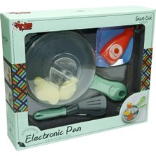 Scntoys Renk Değiştiren Eğlenceli Kızartma Tava Seti 10 Parça Gıdaları Renk Değiştiren Mutfak Seti Evcilik