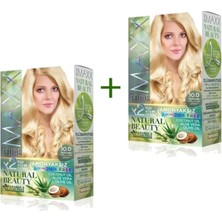 Maxx Deluxe 2 Paket Natural Beauty Amonyaksız Saç Boyası 10.0 Açık Sarı