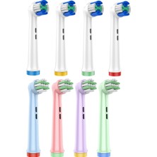Denthauz 8 Adet Diş Fırçası Başlığı Çocuk Için Yumuşak ve Üç Boyutlu I Yedek Başlık Oral-B Uyumlu