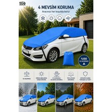 Dock Özel Mavi Yarım (Oto) Araba Brandası 4 Mevsim-Tam Koruma