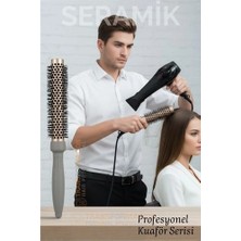 Uravas Store Mey Ithalat® Profesyonel Kuaför 40 mm Ceramic Ionic Nano Fön Fırçası – 32 cm Uzunluk, Profesyonel K