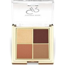 Golden Rose Quattro Eyeshadow Dörtlü Far Paleti 06 Sunset Date Yüksek Kalıcılık ve Mat Görünüm Özellikli