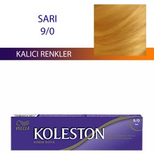 Wella Koleston Sarı 9/0 Kalıcı Tüp Saç Boyası 60 ml Parlak Renkler ve Kolay Uygulama