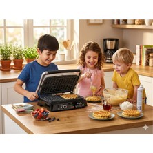 Oms Collection - Otomatik Çok Amaçlı Grill Tost Makinesi ( 3278 - Siyah )