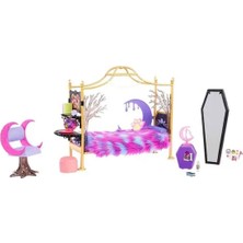 Scntoys Monster Hıgh Clawdeen Wolf Harika Yatak Odası Oyun Seti HHK64 Monster Hıgh Figürleri Orjinal