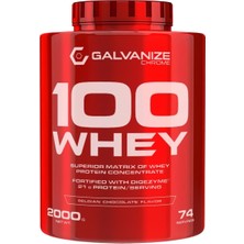 Galvanize   100 Whey Protein Tozu 2000 gr Belçika Çikolatası 74 Servis