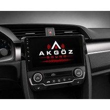 GÖZA-X Honda Cıvıc  (Fd6) 2006-2012 Multimedya Çerçevesi  10 Inç  Soketleri Içinde