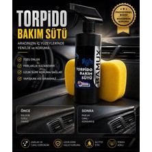Bamux 500 ml Torpido Bakım Sütü | Parlak & Doğal Görünüm | Toz Tutmaz | Sünger Hediyeli