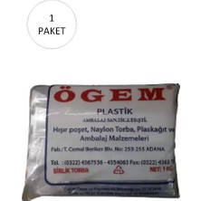 Ögem Bakkaliye Naylon Torba Birlik 20X30 cm 1 kg 1 Paket (Takriben 230 Adet)