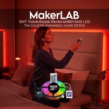 Makerlab Tv Arkası Rgb LED Aydınlatma, USB Bağlantı Kurulu Sistem, Tak Çalıştır