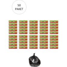 Ögem J-250 Jumbo Boy Çöp Torbası 80 x 110 cm 10 Lu Rulo x 50 Paket = 500 Adet (Siyah)