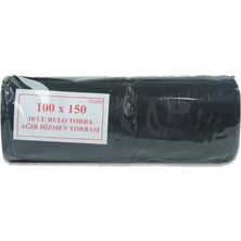 Ögem Hantal Boy Çöp Torbası 100 x 150 cm 10 Lu Rulo x 1 Paket = 10 Adet (Siyah)