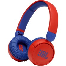 JBL JR310BT Kırmızı Kablosuz Kulak Üstü Kulaklığı - Çocuklar İçin Stereo Müzik Dinleme Keyfi