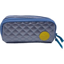 Brons Gri Parlak Çift Gözlü Kalem Kutusu