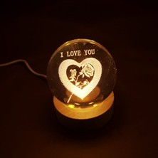 Skygo Krm I Love You Işıklı Cam Küre Krm