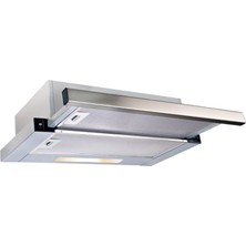 HİBSAN Çift Motorlu Inox Mutfak Aspiratörü 500 m3/saat Maksimum Emiş Özellikleri ile Şık Tasarım
