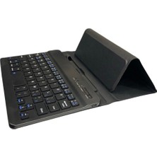 Samsung Galaxy Z Fold 2 / Z Fold 3 / Z Fold 4 Uyumlu Standlı Klavyeli Kılıf Kalem Bölmeli Zore Kıpta Kapak Lyon Tech