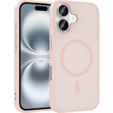 Sickossi iPhone 17 Kılıf M-Safe Şarj Özellikli Zore Babet Kapak - Pembe