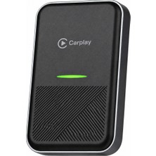 CoverZone Wireless Carplay P10 Kablosuz Dönüştürücü USB ve Usb-C Bağlantı Destekli Bluetooth ve Wifi ile Bağlantı Ota Güncelleme Destekli 61.5X37.5X12MM Carplay Box | ZR771